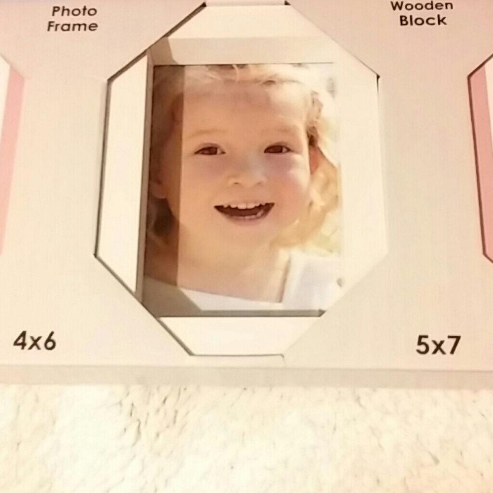 Wooden Block & Photo Pic Frame - Picture 3 of 3